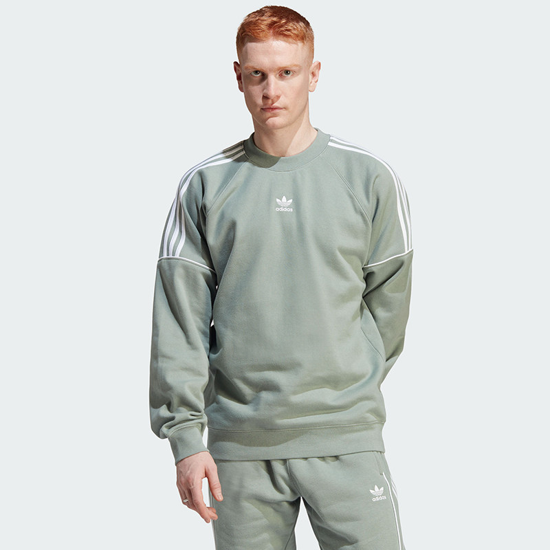 阿迪达斯ESSCREW圆领卫衣套头衫