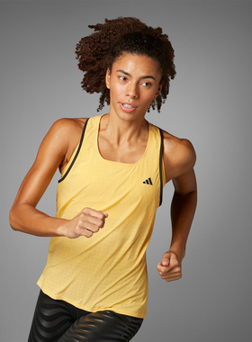 阿迪达斯ADIZERO TANK W女子跑步运动休闲背心 IQ4925 IN1117