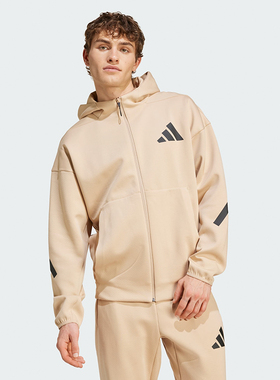 Adidas阿迪达斯ZNE HOODED男子轻薄保暖连帽夹克外套 JF2445