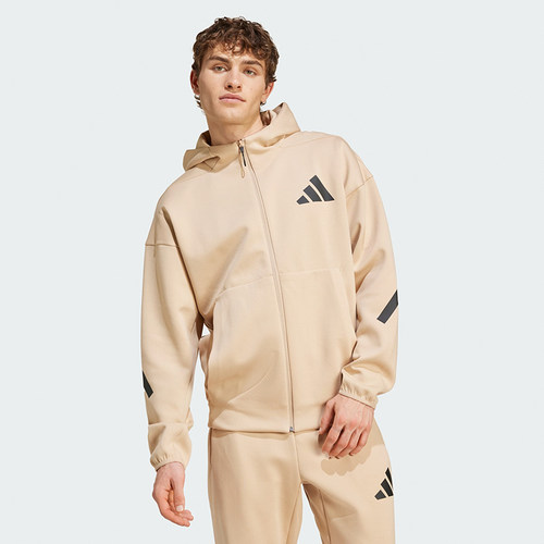 Adidas阿迪达斯ZNE HOODED男子轻薄保暖连帽夹克外套 JF2445