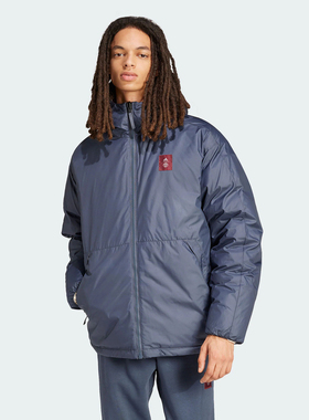 Adidas阿迪达斯MUFC SZN DW JK曼联双面穿运动休闲羽绒服 IT4182