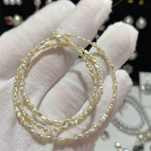 海水羽皇金无核keshi串链
