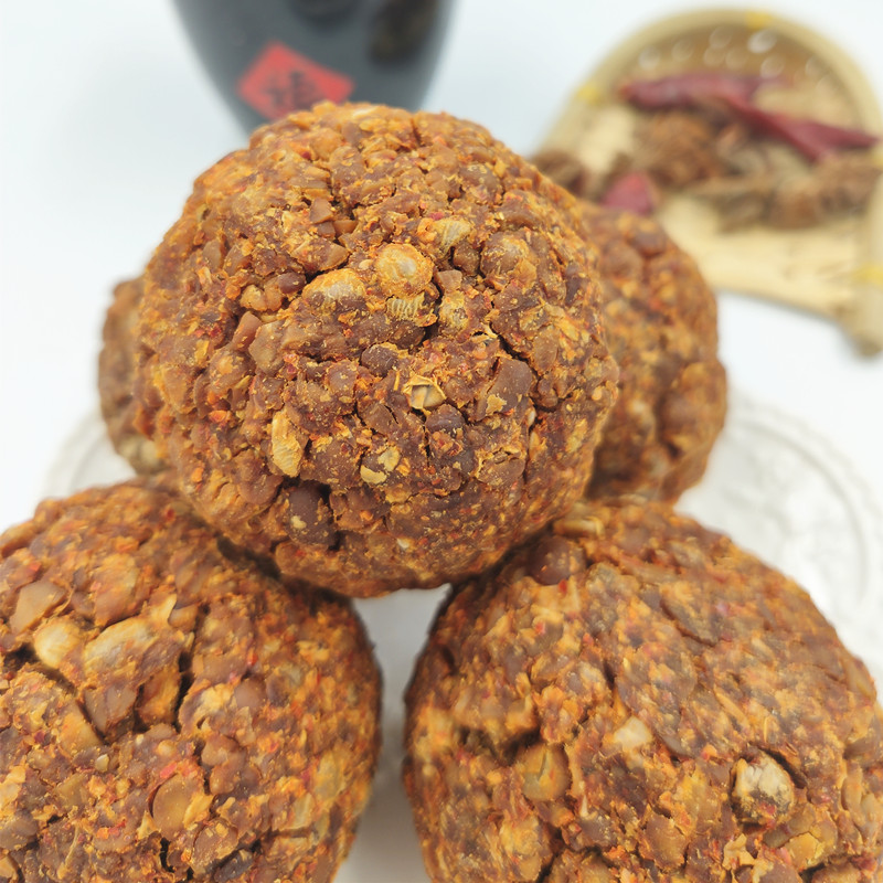 河南手工臭豆糁豆酱团子豆饼周口特产豆参豆蔘干豆球即食豆酱蛋子