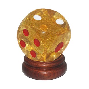 来生财大号水晶骰子  数字色子 亚克力色子30/50/100mm透明ktv用