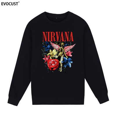 涅槃乐队Nirvana长袖圆领卫衣天使专辑复古欧美科特柯本男女潮INS