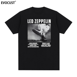 Led Zeppelin齐柏林飞艇短袖T恤摇滚乐队Ins美式复古Shirt男女Tee