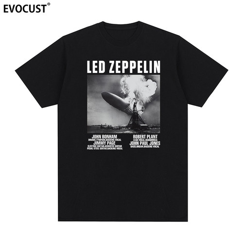 Led Zeppelin齐柏林飞艇短袖T恤摇滚乐队Ins美式复古Shirt男女Tee