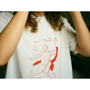 T恤迷幻摇滚独立电子流行乐队Dancers跳舞男女INS Trust短袖 Men