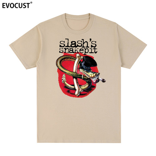 摇滚乐队Slash's Snakepit复古Guns N' Roses枪花玫瑰短袖T恤男女