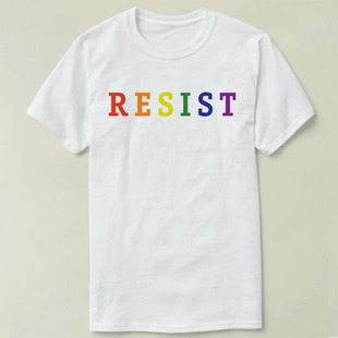 上衣 DIY Tee RESIST Shirt 衣服 T恤 个性
