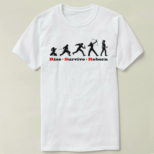 rise LARA Tomb raider古墓丽影Tee Shirt圆领衣服T恤来图定制DIY