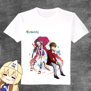衣服 只有神知道的世界 艾露西桂木桂马 动漫T恤 休闲白T 痛T