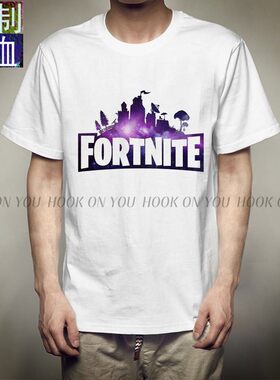 堡垒之夜大逃杀FortniteFPS射击游戏印花T恤游戏上衣T恤吃鸡