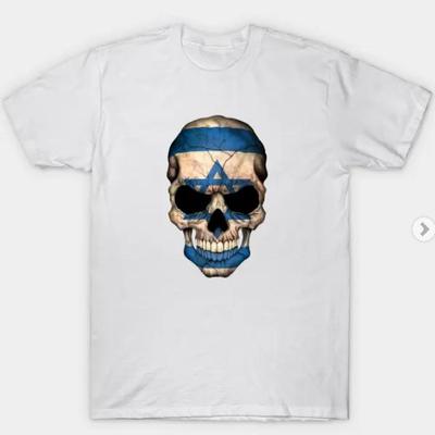 IsraeliT-ShirtSkullFlag恤短袖