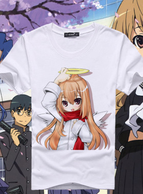 龙与虎 逢坂大河 天使Taiga 动漫周边短袖 牛奶丝多款T恤男女衣服
