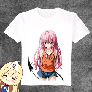 衣服 to love ru 出包女王 娜娜 动漫T恤 圆领白T 长短袖全彩衬衫
