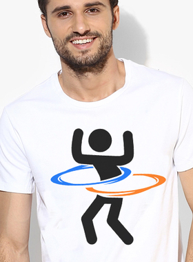 Portal传送门Gabe Newell Valve TeeShirt成人T恤上衣圆领衣服12