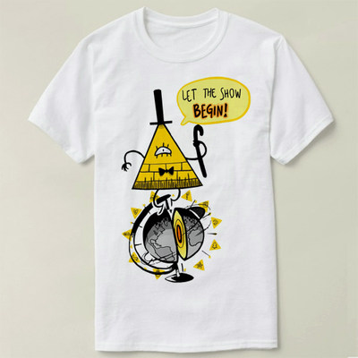 Gravity Falls 怪诞小镇Bill Cipher 衣服成人 Tee T-Shirt T恤 y