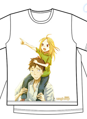 衣服 白兔糖白兔玩偶 鹿贺凛河地大吉 动漫周边短袖T恤衣服TN02