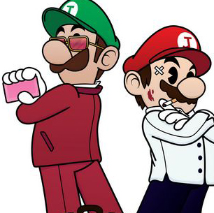 Mario Bros vs Fight Club brad pitt 搏击俱乐部Shirt衣服T恤