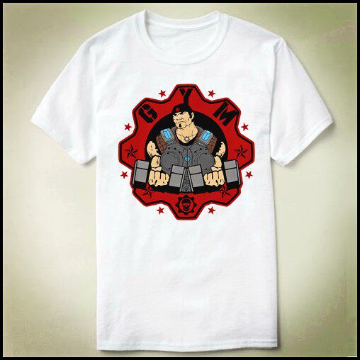 Gears of War Gym Marcus Fenix战争机器4 T-Shirt T恤 衣服定制