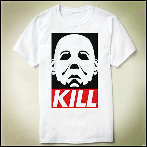 Halloween月光光心慌慌Michael Myers Tee Shirt圆领定制定制T恤3