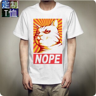 潮牌可爱卡通猫咪印花短袖t恤女韩版上衣2021夏装新款男女款短袖