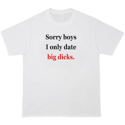 sloganShirtsorryboysTee女权男