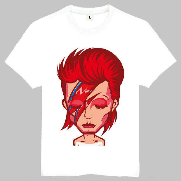 T-shirtDavidBowie音乐家鲍短袖图片