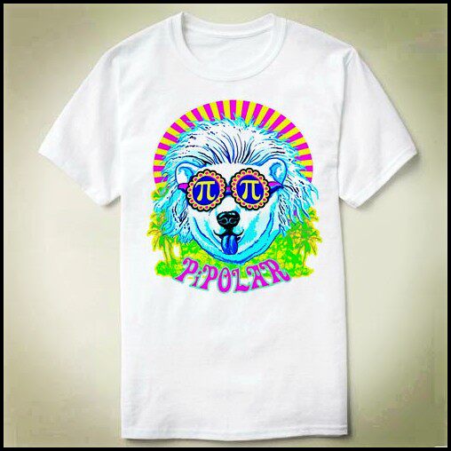 PiPolarBearmathmathspi数学圆周率πT-ShirtT恤衣服6