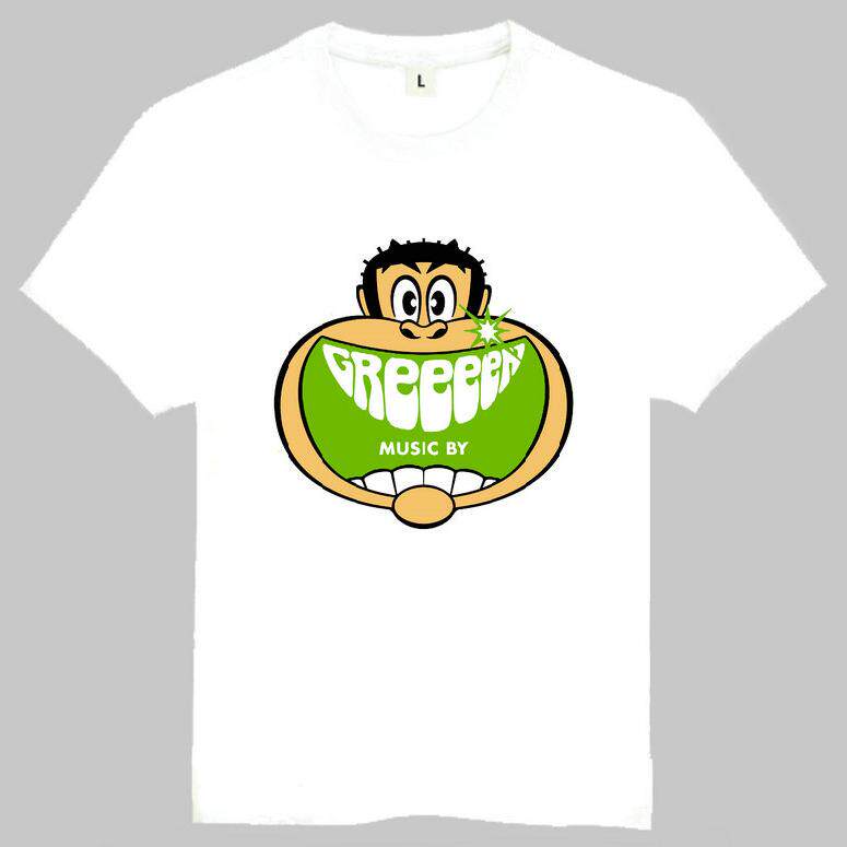 GReeeeN T-shirt 白色短袖 日本GReeeeN Band T恤 欧美潮流T恤