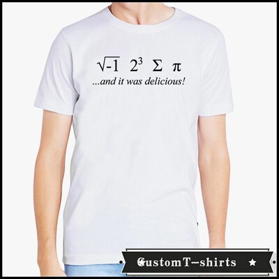 DeliciousPi圆周率π数学math上衣成人男女T恤T-shirt
