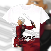 night 动漫T恤 命运之夜 fatestay Archer 远坂凛 长短袖 白T痛T