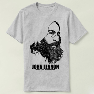 John lennon 约翰 列侬 个性 定制 DIY Tee T-Shirt T恤 衣服 6