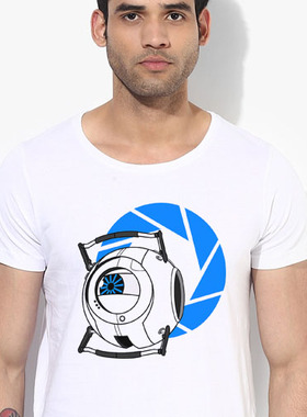 Portal传送门Gabe Newell Valve TeeShirt成人T恤定制圆领衣服4