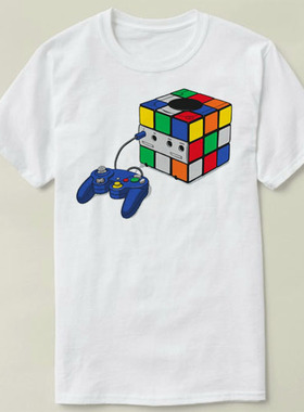 Game Cube  Rubiks cube 魔方 DIY Tee T-Shirt T恤 衣服