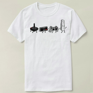 GEEK 极客 程序员 GAME Controller Evolution 定制 T-Shirt T恤