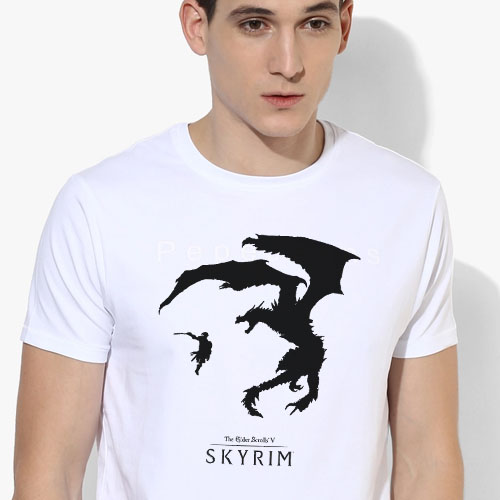 ElderScrollsSKYRIM上古卷轴5天际T-Shirt成人T恤定制圆领新品b
