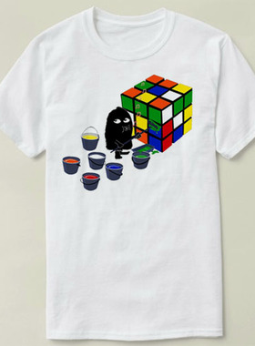 How to Solve a Rubiks Cube Rubiks cube 魔方 T-Shirt T恤 半袖