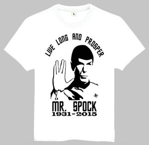 Star trek T-shirt 星际旅行 T恤 欧美潮流T恤 Mr Spock