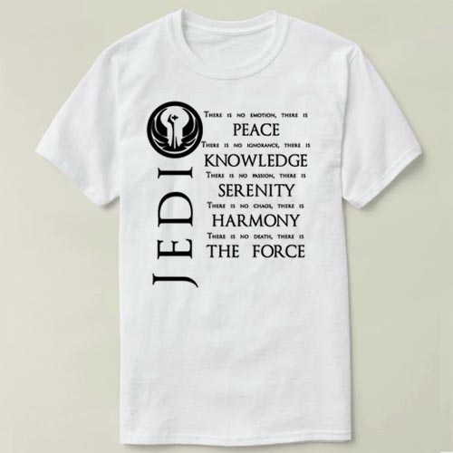 DIYteeT-ShirtTTheJediCode来男