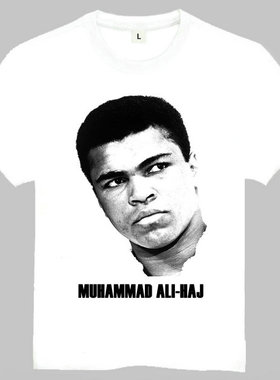 Muhammad Ali-Haj T-shirt 名人T恤 阿里拳王 T恤 欧美潮流T恤