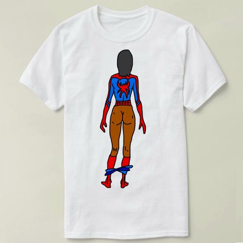 Spider Girl Butt  个性 定制 衣服 文化衫 DIY Tee T-Shirt T恤
