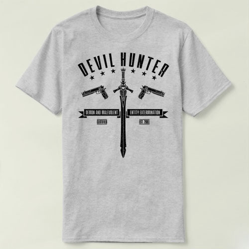 Devil Hunter DMC devil may cry鬼泣Shirt圆领半袖DIY定制T恤