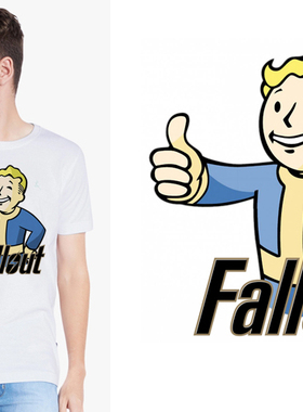 Fallout 4 vault boy辐射4T-Shirt成人T恤班服定制TEE圆领半袖22