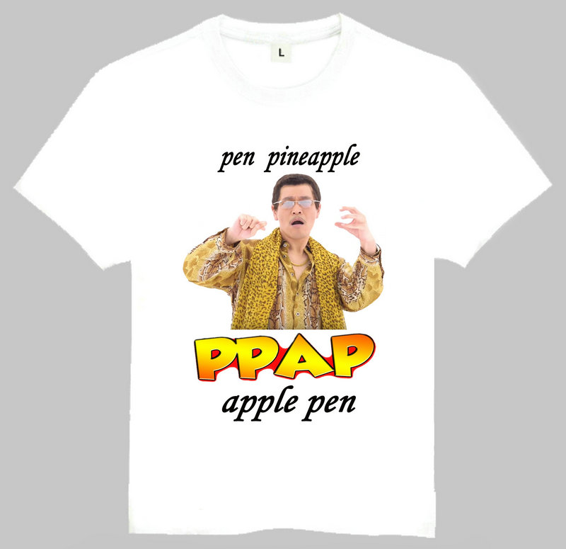 T-shirtPPAP日本苹果菠萝超短袖