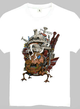Howl's Moving Castle 宫崎骏 动漫 哈尔的移动城堡 卡西法 T恤