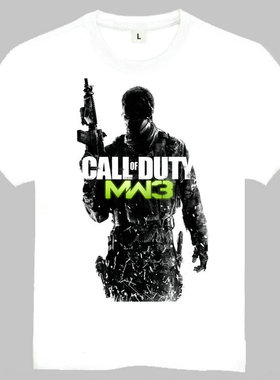 Call of Duty T-shirt COD使命召唤 T恤 短袖白色 欧美潮流T恤