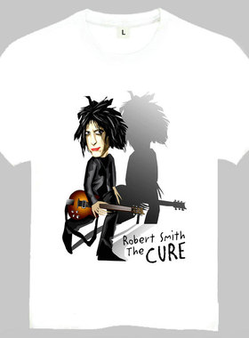 The Cure T-shirt cure乐队 T恤 欧美潮流T恤 白色短袖订制T恤