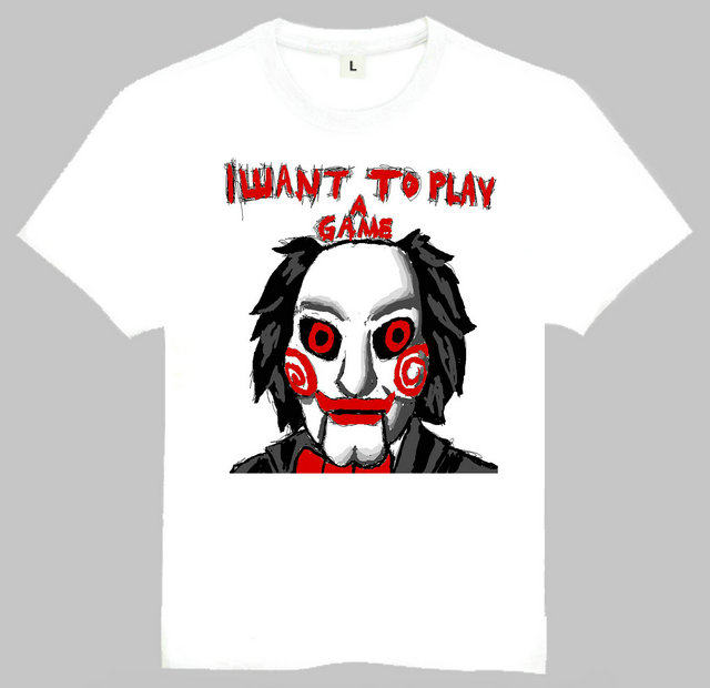 Saw T-shirt 电锯惊魂 T恤 欧美潮流T恤I want to play a game高性价比高么？